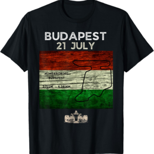 Hungaroring Circuit Formula Racing Car Hungarian Grand Prix T-Shirt